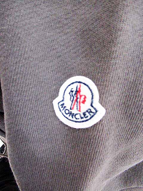 モンクレール MONCLER 厚手 裏起毛 裾フリル 半袖 ワンピースSカーキ  