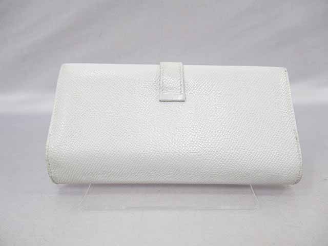 エルメス Hermes ベアン ヴォーエプソン ホワイトゴールド 三つ折り 長財布 K刻印 白 ブランド古着ベクトル 中古 1806 レディース 037 ベクトルパーク
