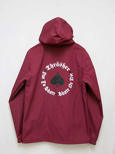 スラッシャー　THRASHER  コーチジャケット　古着　メンズ　レディース THRASHER - 古着 THRASHER スラッシャー バックロゴ コーチジャケット