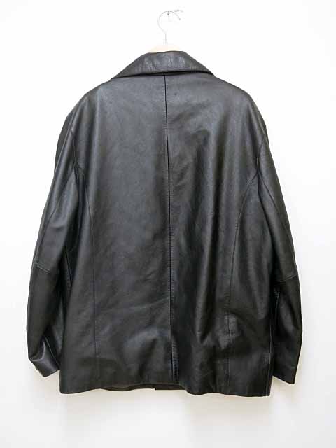 ゲス Guess 4b レザー テーラードジャケット コート サイズl ブラック ブランド古着ベクトル 中古 メンズ 037 ベクトルパーク