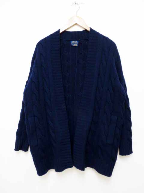 ポロ ラルフローレン Polo Ralph Lauren カシミヤ混 ケーブル ガウン カーディガン Xs ブランド古着ベクトル 中古 1014 レディース 037 ベクトルパーク