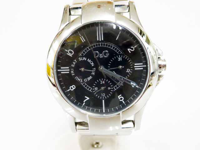 ディー ジー ドルガバ ドルチェ ガッバーナ D G 5atm Water Resistant クオーツ クロノグラフ ステンレス 腕時計 ブランド古着ベクトル 中古 210119 メンズ 037 902010010014 ベクトルパーク
