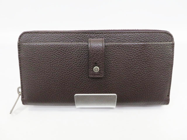 サンローラン パリ Saint Laurent Paris 5049 Sac De Jour ラウンドジップ ウォレット 長財布 レザー ブラウン ブランド古着ベクトル 中古 1019 メンズ レディース 037 ベクトルパーク