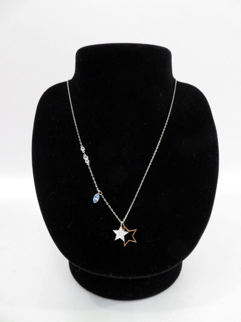 スワロフスキー Swarovski スターモチーフ ネックレス ペンダント ブランド古着ベクトル 中古 1103 レディース 037 ベクトルパーク