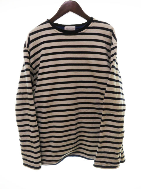 Soglia ソリア 裏地フリース ボーダートレーナー カットソー L ブランド古着ベクトル 中古 1112 メンズ 037 ベクトルパーク