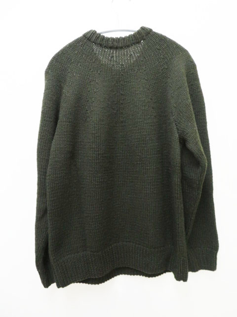 コモリ Comoli モヘヤ シルク混 ハンド クルーネック ニット セーター グリーン 2 J03 ブランド古着ベクトル 中古 11 メンズ 037 ベクトルパーク