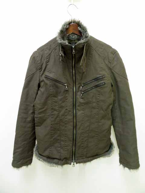 シュリセル Schlussel ファー付き ライダースジャケット3 ブランド古着ベクトル 中古 メンズ 037 ベクトルパーク