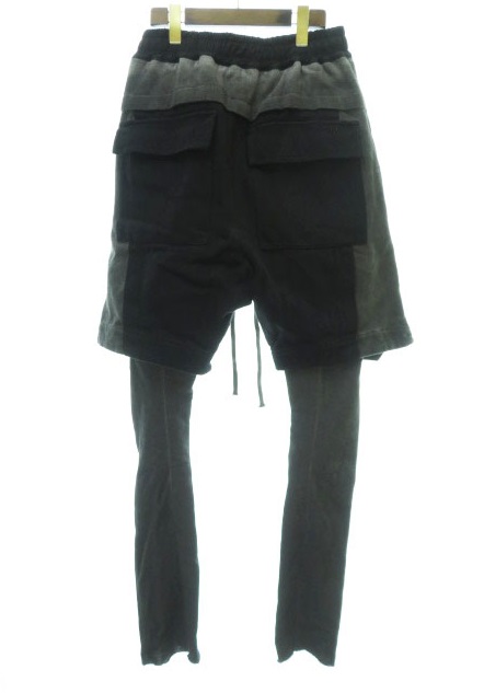 A F Artefact アーティファクト Layered Long Pants Black Grey レイヤード パンツ 1 ブランド古着ベクトル 中古 メンズ 037 ベクトルパーク