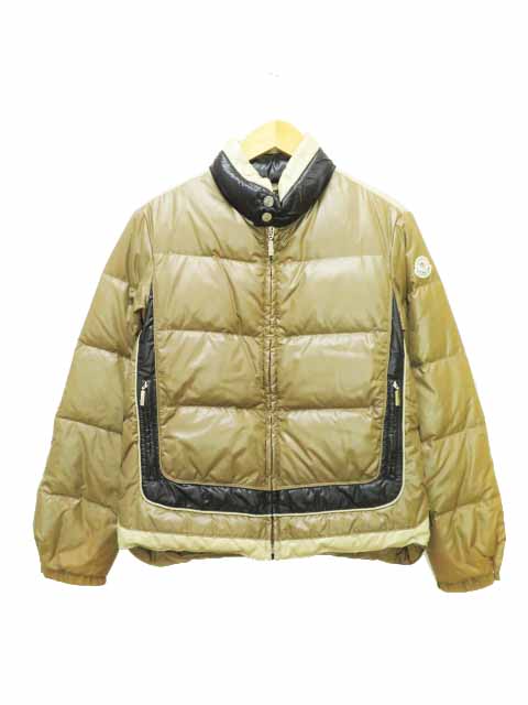 モンクレール Moncler カメルーン ダウン ジャケット 茶タグ 50 650 00 Xs ブラウン ベージュ ブランド古着ベクトル 中古 メンズ 037 ベクトルパーク