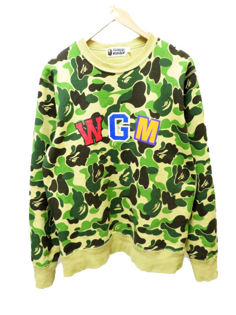 アベイシングエイプ A Bathing Ape Abc Camo Shark Crewneck Wgm サル顔 カモ シャーク トレーナー L ブランド古着ベクトル 中古 2107 0 メンズ 037 ベクトルパーク