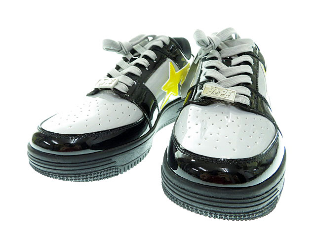 未使用品 アベイシングエイプ A Bathing Ape 21 Dc Batman Bape Sta Low 28cm バットマン コラボ エナメル ベイプスタ ロー スニーカー ブランド古着ベクトル 中古 メンズ 037 ベクトルパーク