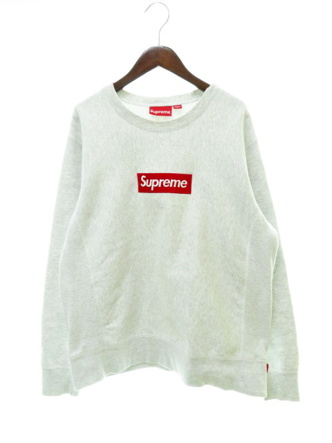 かわいい クルーネック ボックスロゴ Sweatshirt Crewneck Logo Box 18aw Supreme 中古 シュプリーム スウェットトレーナー 2103 古着 ベクトル メンズ 2103 グレー ブランド古着ベクトル Grey Ash S スウェット トレーナー Www Aszoran Hr