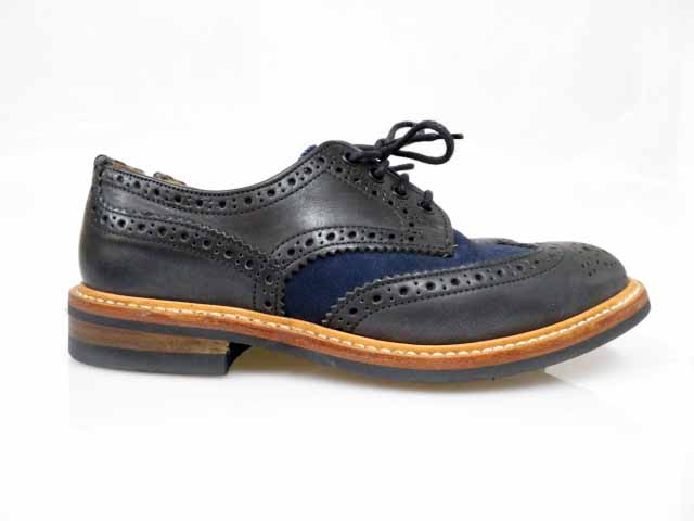 トリッカーズ Tricker S M7292 バートン メダリオン ウィングチップ コンビ Uk7 5 ドレスシューズ ブランド古着ベクトル 中古 2103 メンズ 037 ベクトルパーク