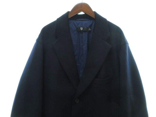 ユニクロ Uniqlo J aw カシミヤブレンドオーバーサイズ チェスターコート ネイビー L ブランド古着ベクトル 中古 メンズ 037 ベクトルパーク