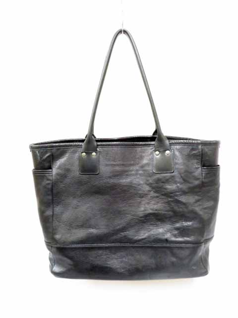 モト Moto Bag19 Goat Leather Tote Black レザートートバッグ ブランド古着ベクトル 中古 メンズ 037 ベクトルパーク