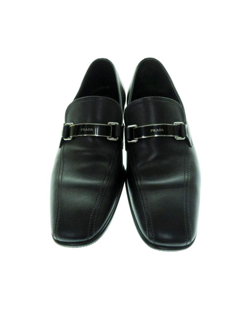 プラダ Prada 4d23 レザー ビジネスシューズ ローファー ブランド古着ベクトル 中古 090 メンズ 037 ベクトルパーク