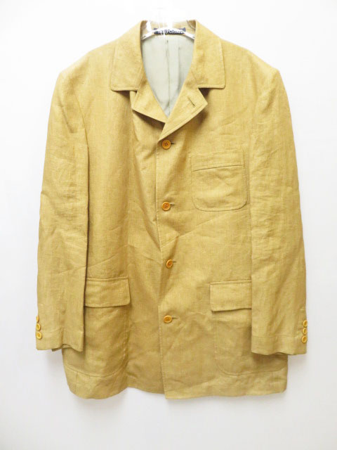 ヘンリーコットンズ Henry Cotton S 正規品 Vintage リネン スタンドジャケット 春夏ブルゾン コート 50 ブランド古着ベクトル 中古 090 メンズ 037 ベクトルパーク