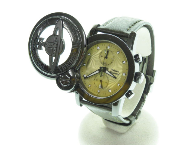 ヴィヴィアンウエストウッド Vivienne Westwood Vw 2463 Cage Watch クォーツ 腕時計 クロノグラフ B8691 ブランド古着ベクトル 中古 2105 メンズ 037 ベクトルパーク