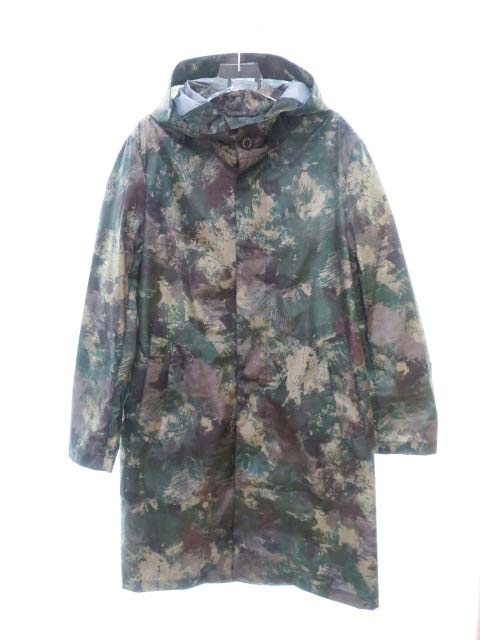マッキントッシュ Mackintosh 美品 オリジナルカモカモフラージュ 迷彩柄 撥水 フーデッドコート38 ブランド古着ベクトル 中古 150 メンズ 037 ベクトルパーク