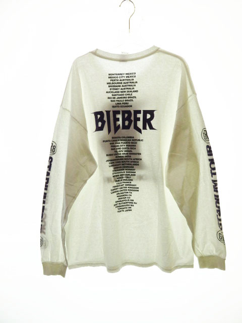 Justin Bieber Purpose The Stadium Tour Gr8 袖プリント ロンt ブランド古着ベクトル 中古 メンズ 037 ベクトルパーク