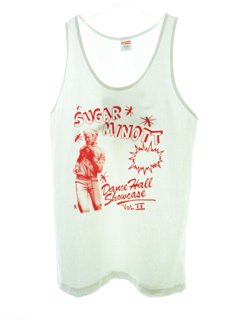 シュプリーム Supreme 13ss Wackies Sugar Minott ロゴ プリント タンクトップ ホワイト L ブランド古着ベクトル 中古 メンズ 037 ベクトルパーク