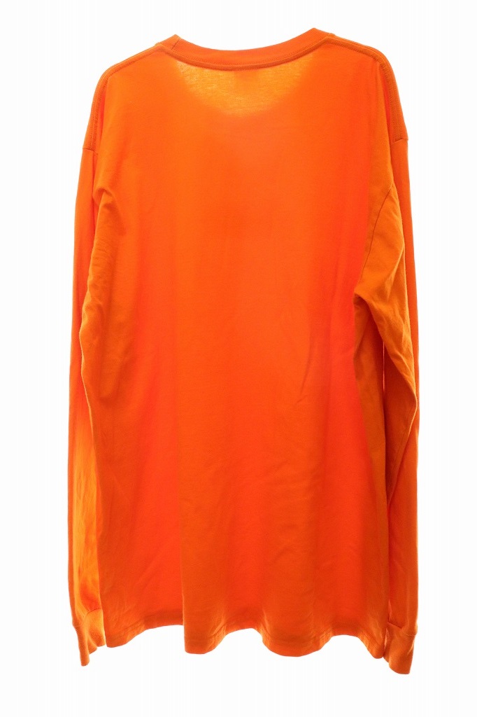 シュプリーム SUPREME 20AW Box Logo L/S Tee Orange ボックスロゴ プリント ロンT カットソー 長袖 オレンジ XLサイズ【ブランド古着ベクトル】【中古】210820☆AA★ メンズ