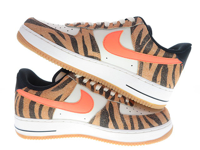 アウトレット 送料無料 エアフォース1 オレンジゼブラ Zebra Orange スニーカー