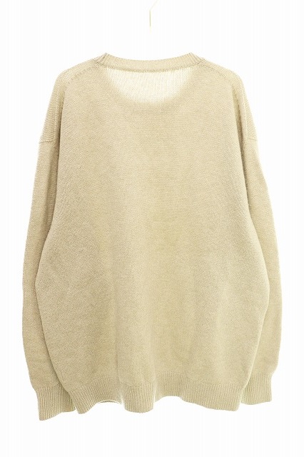 クレプスキュール Crepuscule Wholegarment Crewneck P O 1803 005 ホール ガーメント プルオーバー ニット セーター 2 ベージュ系 ブランド古着ベクトル 中古 メンズ 037 ベクトルパーク