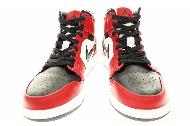 ナイキ NIKE AIR JORDAN 1 MID CHICAGO BLACK TOE 2020 25cm 554724-069 エアジョーダン  ミッド シカゴ ブラック トゥ 【ブランド古着ベクトル】【中古】211022 メンズ 037-902110100025 | ベクトルパーク