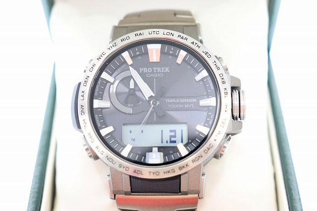 Casio Protrek Prw-60t Titanium Solar Multiband 6 Triple Sensor 42mm Watch  for sale online | eBay