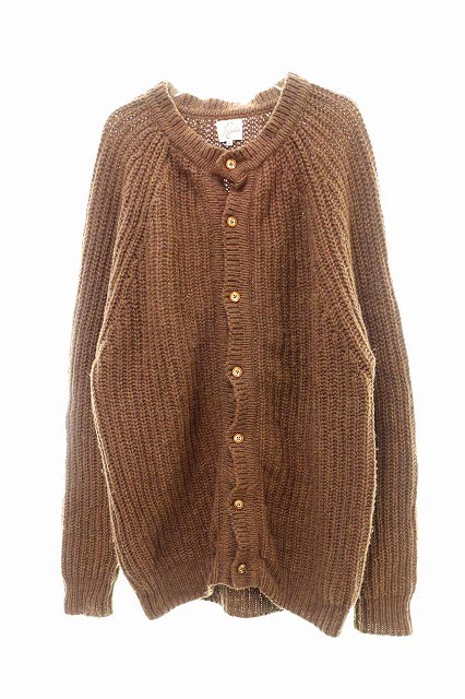 ニードルス ニードルズ Needles ウール ニット ロング カーディガン ブラウンs ブランド古着ベクトル 中古 メンズ 037 ベクトルパーク
