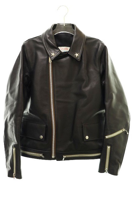 珍しい アンダーカバーイズム メンズ 牛革 ブランド古着ベクトル 中古 2105 ブラック 1 C4214 ジャケット レザー ライダース ダブル ワンスター 09ss Undercoverism ジャケット 上着 Ircasa Com Ar