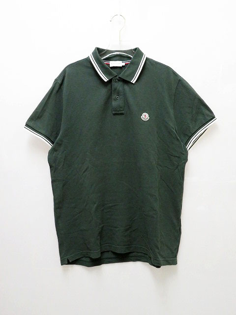 モンクレール MONCLER MAGLIA POLO ワンポイント 半袖 ポロシャツL【ブランド古着ベクトル】【中古】220620 メンズ