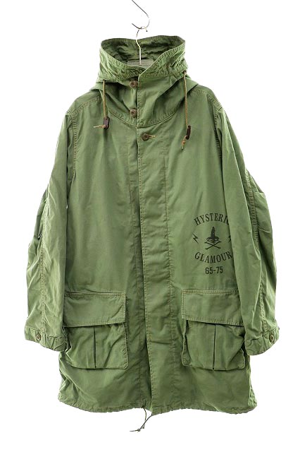 ヒステリックグラマー HYSTERIC GLAMOUR M-65 65-75 プリント 