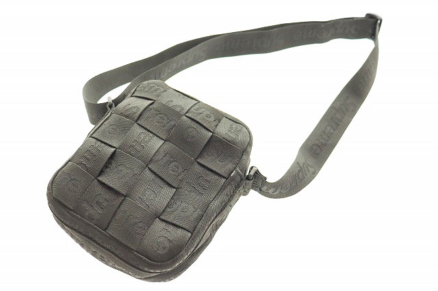 シュプリーム SUPREME 23SS Woven Shoulder Bag Black ウーブン 