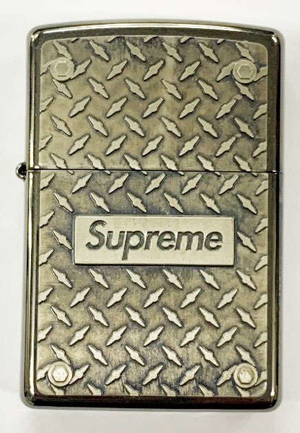 シュプリーム SUPREME 19SS Diamond Plate Zippo Silver ダイヤモンド 