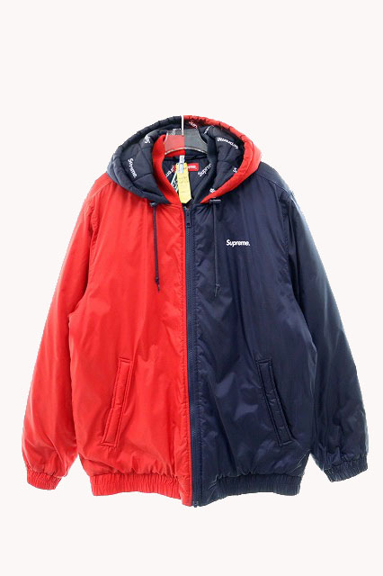 シュプリーム SUPREME 稀少 15AW 2-tone Hooded Sideline Jacket  
