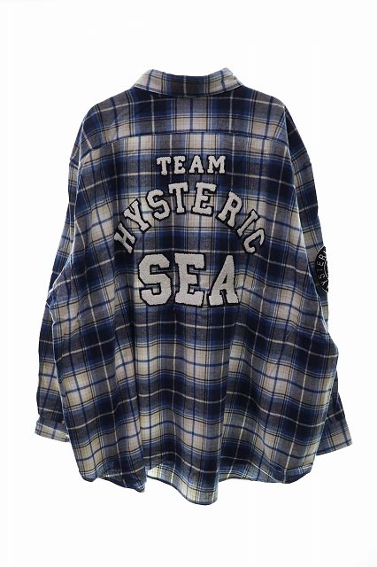 ウィンダンシー WIND AND SEA HYSTERIC GLAMOUR X WDS CHECK SHIRT 