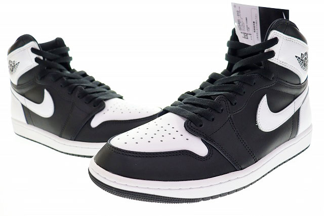 未使用品 ナイキ NIKE AIR JORDAN 1 RETRO HIGH OG BLACK WHITE 2024 