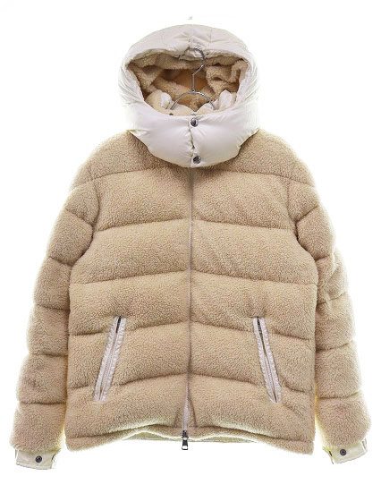 ほぼ未使用！正規品モンクレールマフラー こぼれおち ベージュピンク！