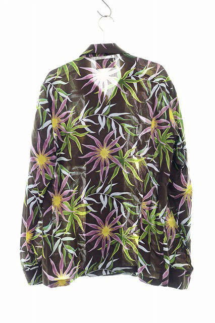 ワコマリア WACKO MARIA PRINTED FLOWER L/S HAWAIAN SHIRTS L サイズ 