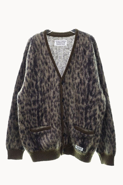 ワコマリア WACKO MARIA 23SS LEOPARD MOHAIR CARDIGAN レオパード  