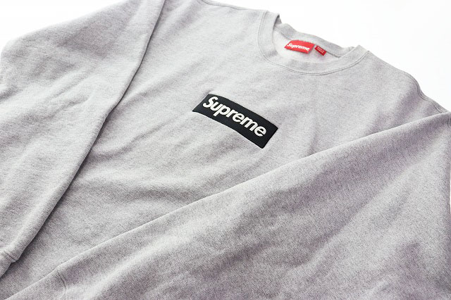 シュプリーム SUPREME 22AW BOX LOGO CREWNECK HEATHER GREY XL 