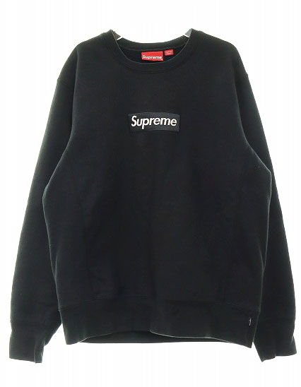 シュプリーム SUPREME 18AW BOX LOGO CREWNECK SWEATSHIRT BLACK M 