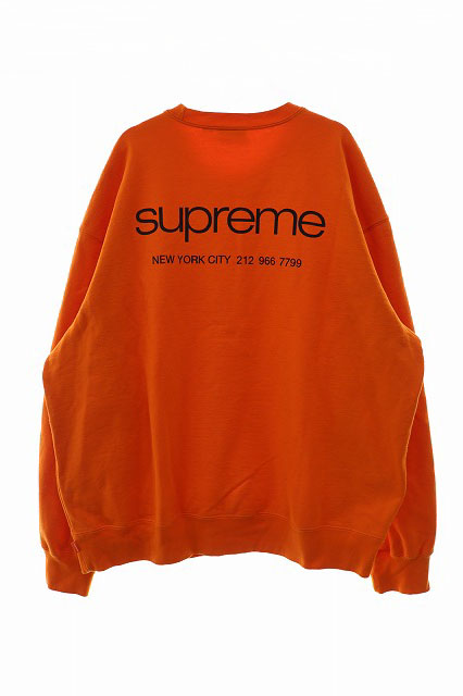 シュプリーム SUPREME 23AW NYC Crewneck クルーネックスウェット XL 