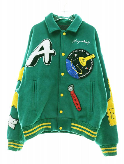 アフューグッドキッズ A FEW GOOD KIDS ROCKET COLLEGE JACKET Lサイズ 