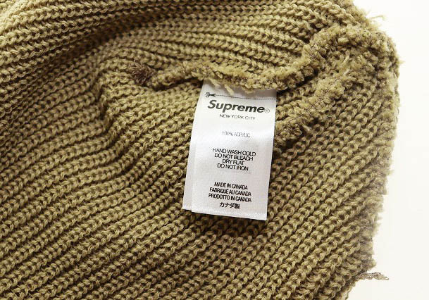 シュプリーム SUPREME 22AW LOOSE GAUGE BEANIE TAUPE ルーズ