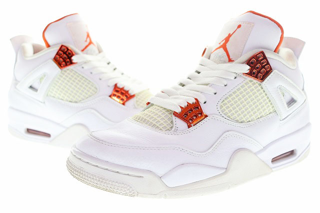 ナイキ NIKE AIR JORDAN 4 RETRO TEAM ORANGE 27cm CT8527-118 エア  