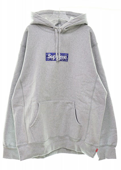 シュプリーム SUPREME 19AW BANDANA BOX LOGO HOODED SWEATSHIRT XL  