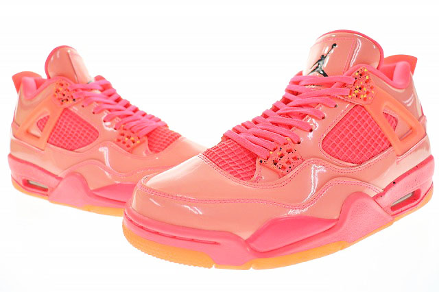pink jordan 4 hot punch